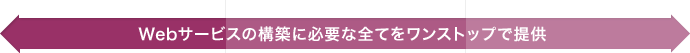 Webサービスの構築に必要な全てをワンストップで提供