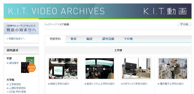 K.I.T.動画の制作当時の画面